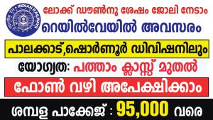 Southern Railway Palakkad (Palghat) Division Recruitment 2020