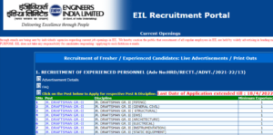 EIL Recruitment 2022